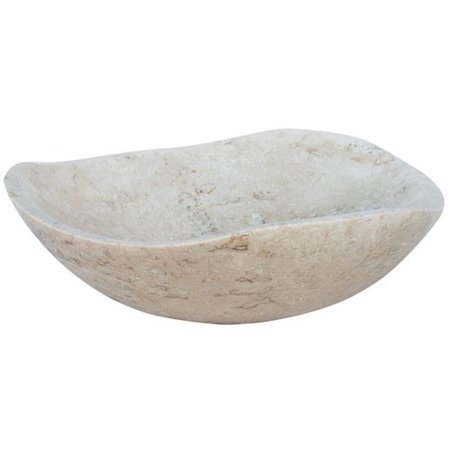 EDEN BATH Eden Bath EB-S032BT-P Beige Travertine Freeform Vessel Sink EB_S032BT-P